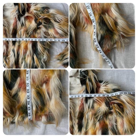 Custom Made Long Pile Faux Fur Jacket Size Medium Reversible - Picture 12 of 12